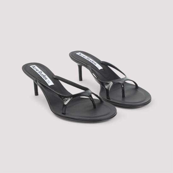 26SS 아크네 스튜디오 키튼 힐 샌들 AD0793900 BLACK - ACNE STUDIOS