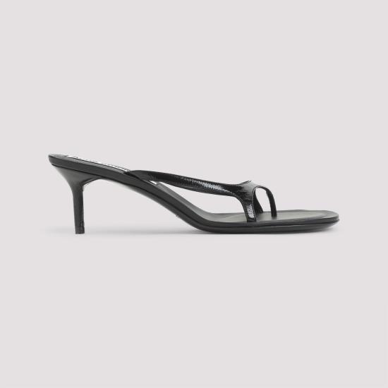 26SS 아크네 스튜디오 키튼 힐 샌들 AD0793900 BLACK - ACNE STUDIOS