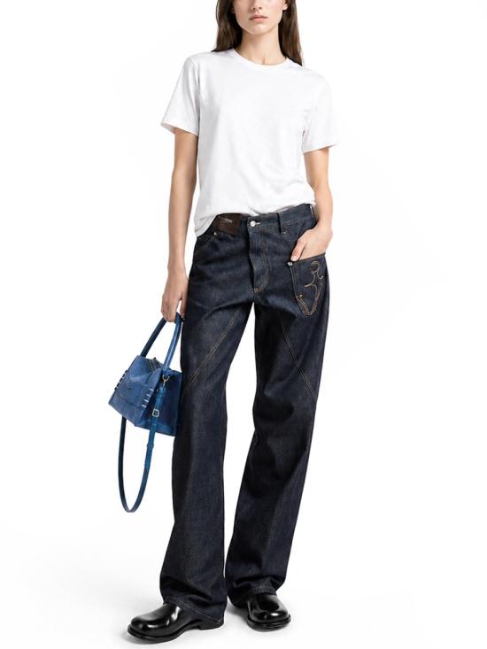 26SS JW앤더슨 반팔 티셔츠 JT0333 PG1937001 WHITE - JW ANDERSON