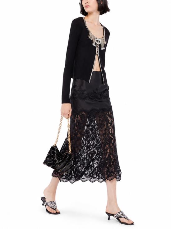 26SS 파코라반 롱 스커트 26PJJU021PA0170 P001 BLACK - PACO RABANNE