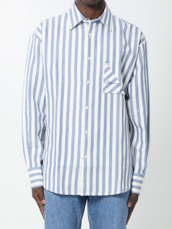 26SS 자크뮈스 긴팔 셔츠 ESHM00624AW00855 3JK WHITE