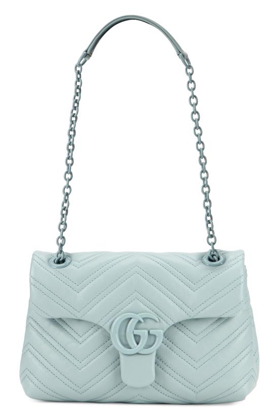 26SS 구찌 GG 마몽 스몰 숄더백 855371AAFS14949 Light Blue - GUCCI