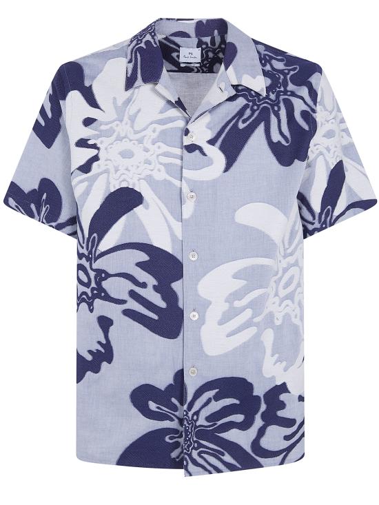 26SS PS 바이 폴스미스 반팔 셔츠 M2R695UV22647 40 BLUE - PS BY PAUL SMITH
