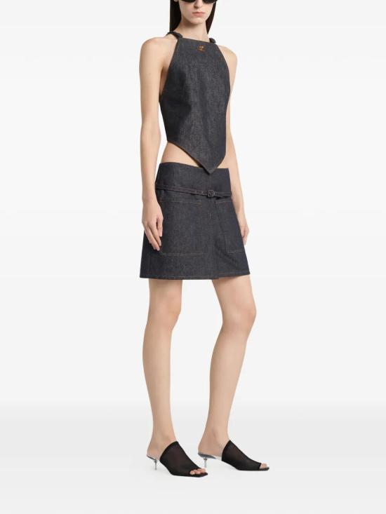 26SS 쿠레쥬 숏 스커트 226DJU378DE0035 M316 GREY - COURREGES