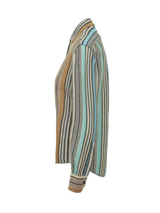 26SS 미소니 블라우스 DS26SJ0ZBR0158 S72Q7 MULITCOLOR LIGHT BLUE - MISSONI