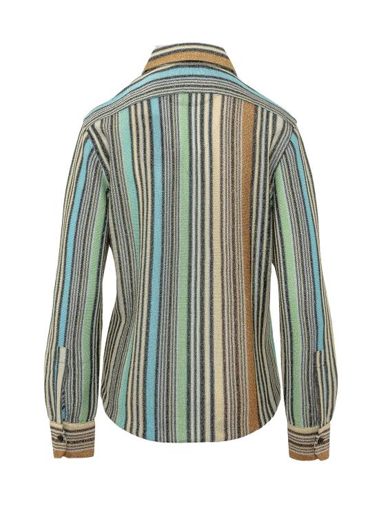 26SS 미소니 블라우스 DS26SJ0ZBR0158 S72Q7 MULITCOLOR LIGHT BLUE - MISSONI