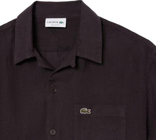 26SS 라코스테 반팔 셔츠 CH23393LA BROWN - LACOSTE
