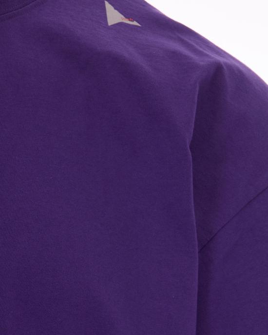 26SS 로아 로고 티셔츠 YBUW011JY01PLE0001 PURPLE - ROA