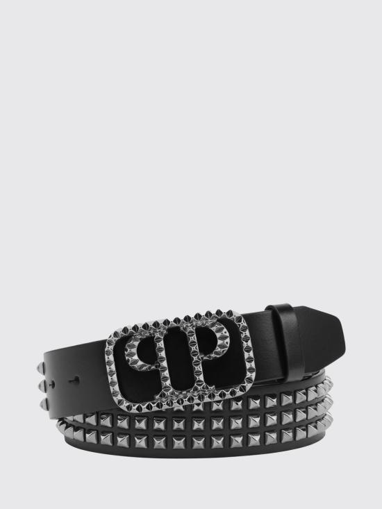 26SS 필립 플레인 가죽 벨트 FADAMAL0067PLE010N 0292 Black - PHILIPP PLEIN
