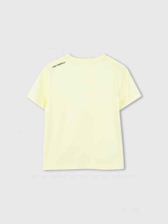 26SS [키즈] 칼라거펠트 티셔츠 Z31094 556 Yellow - KARL LAGERFELD
