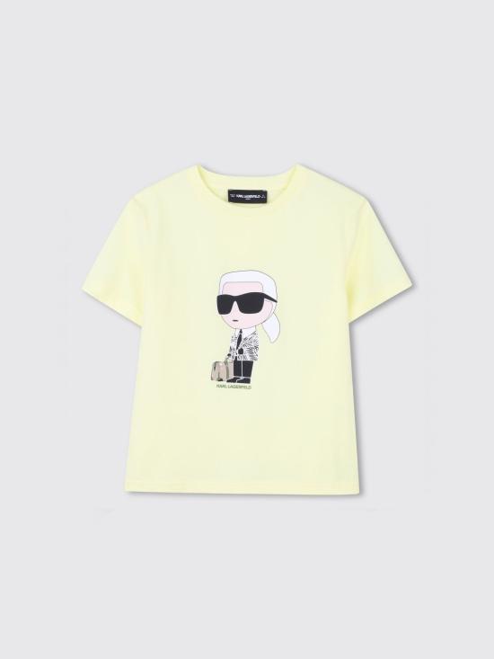 26SS [키즈] 칼라거펠트 티셔츠 Z31094 556 Yellow