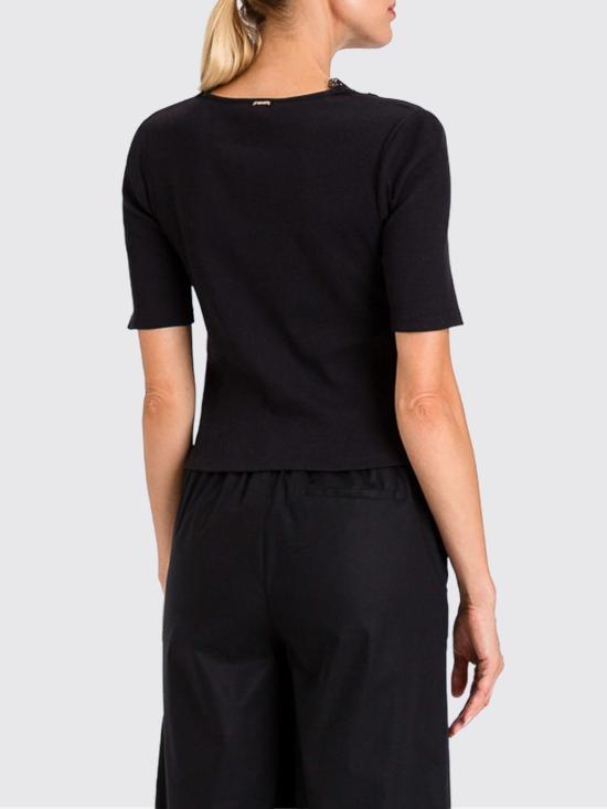 26SS 트윈셋 반팔 티셔츠 261TT2361 00006 Black - TWINSET