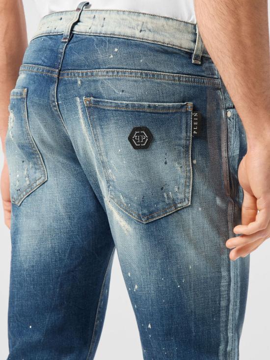 26SS 필립 플레인 데님 팬츠 SAECMDT3972PDE004N 07TB Blue - PHILIPP PLEIN