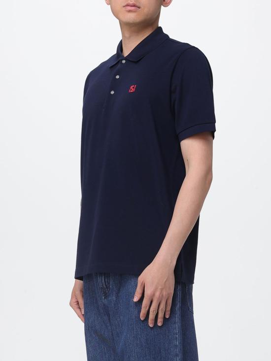 26SS 펜디 폴로 티셔츠 FY1309AY0I F0QB0 Blue - FENDI