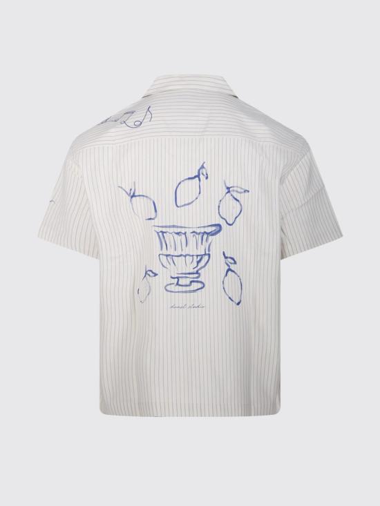 26SS 던스트 반팔 셔츠 UDSH6B121B1 CAPRI OCEAN White - DUNST
