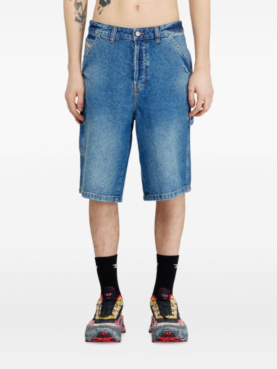 26SS 디젤 d-livery-w-short 데님 반바지 A19270 0ADBW 01 MEDIUM BLUE DOM - DIESEL