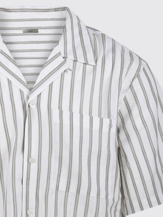 26SS 던스트 반팔 셔츠 UDSH6B321E2 GREEN STRIPE White - DUNST