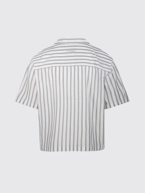 26SS 던스트 반팔 셔츠 UDSH6B321E2 GREEN STRIPE White - DUNST