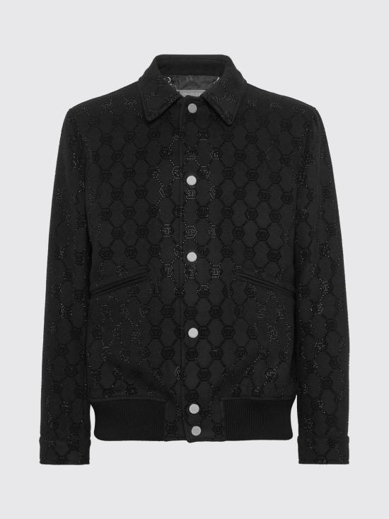 26SS 필립 플레인 봄버 자켓 SAECMRB2727PTE076N 0202 Black - PHILIPP PLEIN