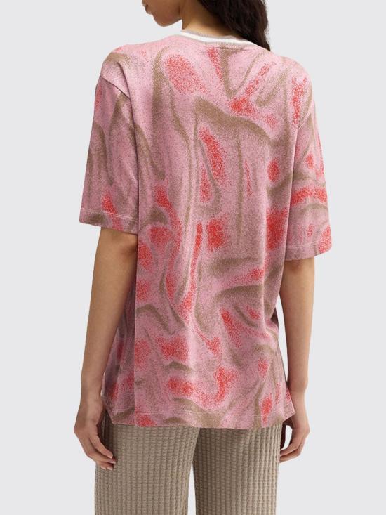 26SS 마카파니 반팔 티셔츠 M26E1ACJB012JN02454 Pink - MACCAPANI