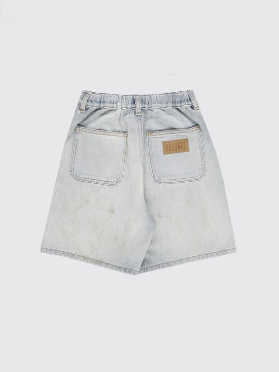 26SS [키즈] MM6 메종마르지엘라 데님 숏팬츠 M60998MM06Z M601 Blue - MM6 MAISON MARGIELA