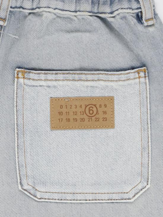 26SS [키즈] MM6 메종마르지엘라 데님 숏팬츠 M60998MM06Z M601 Blue - MM6 MAISON MARGIELA