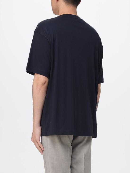 26SS 조르지오 아르마니 반팔 티셔츠 GM003058TE19974 U8139 Blue - GIORGIO ARMANI