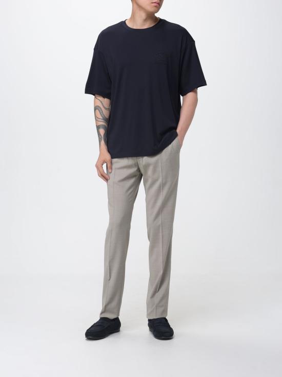 26SS 조르지오 아르마니 반팔 티셔츠 GM003058TE19974 U8139 Blue - GIORGIO ARMANI