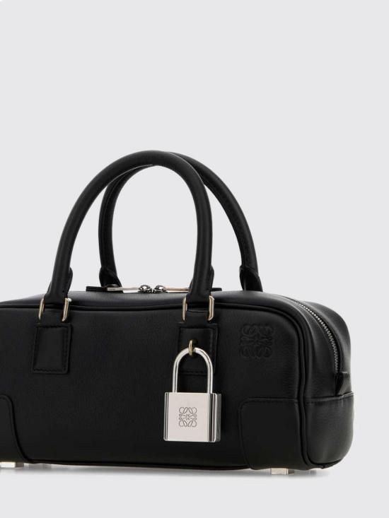 26SS 로에베 아마조나 23 크롭 백 샤이니 카프스킨 A039N23X07 Black - LOEWE