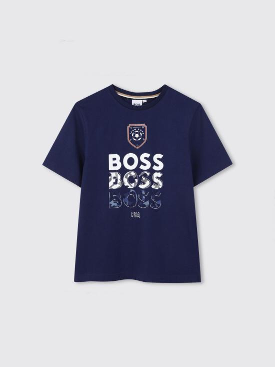 26SS [키즈] 보스 티셔츠 J53253 84N Blue