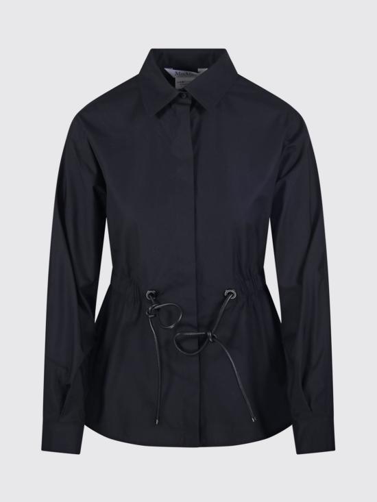 26SS 막스마라 Tazzina 드로스트링 셔츠 2611111052600 005 Black - MAX MARA