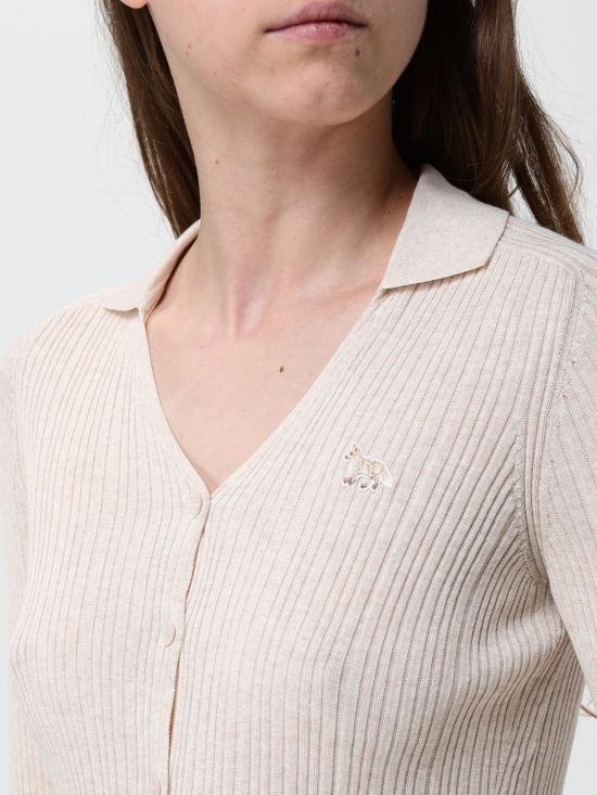 26SS 메종키츠네 가디건 QW00501KT1195 H218 Beige - MAISON KITSUNE