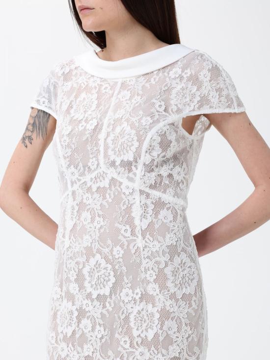 26SS 셀프 포트레이트 롱 원피스 SS26254XW White - SELF PORTRAIT