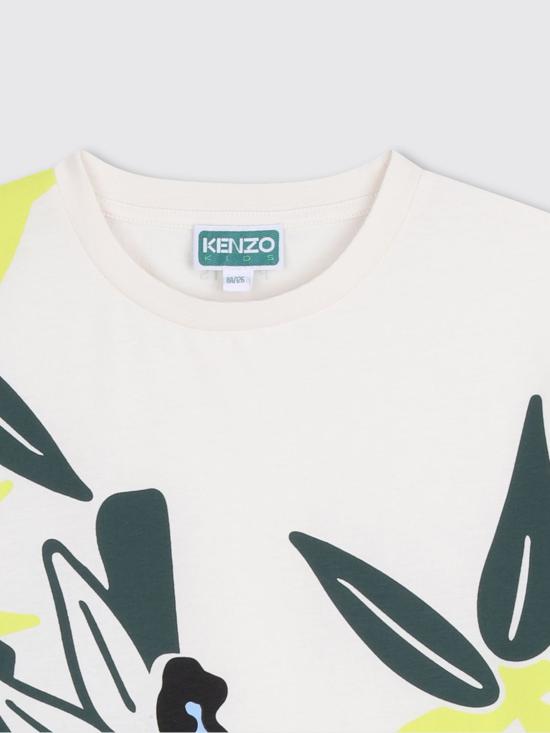 26SS [키즈] 겐조 티셔츠 K61885 117 Beige - KENZO