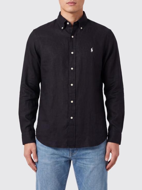26SS 폴로 랄프로렌 긴팔 셔츠 710966294 019 Black