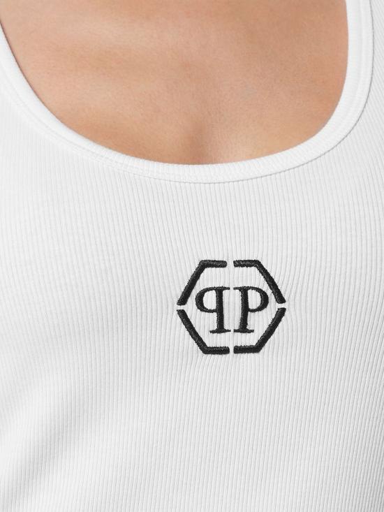 26SS 필립 플레인 민소매 티셔츠 PADCWTK3185PJY002N 01 White - PHILIPP PLEIN
