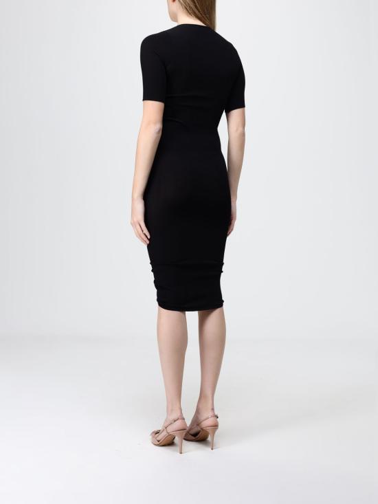 26SS 발렌티노 가라바니 미디 원피스 8B0KD15LA8N 0NO Black - VALENTINO GARAVANI