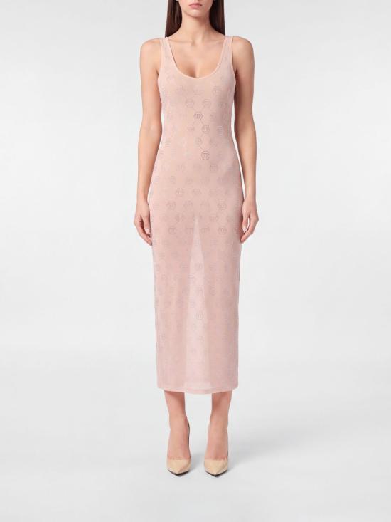 26SS 필립 플레인 롱 원피스 PAECWRG3399PTE003N 62 Pink