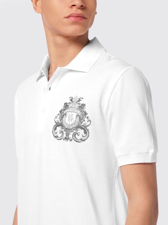 26SS 빌리어네어 폴로 티셔츠 IAECMRK0103BTE032N 01 White - BILLIONAIRE