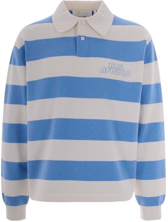 26SS 악셀 아리가토 스웨터 A3947004WHITELIGHTBLUE DIVERS