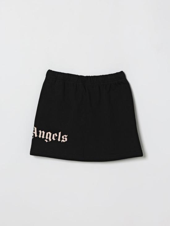 26SS [키즈] 팜앤젤스 스커트 PGCK001S26FLE001 110 Black - PALM ANGELS