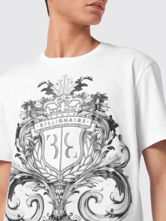 26SS 빌리어네어 반팔 티셔츠 IAECMTK8310BTE014N 01 White - BILLIONAIRE