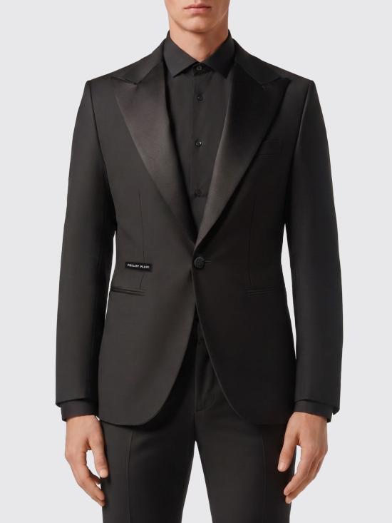 26SS 필립 플레인 수트 자켓 PAACMRF1382PTE003N 02 Black