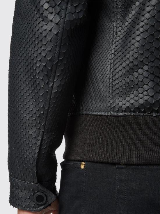 26SS 빌리어네어 가죽 자켓 O19CMLB0951BLE003P 0202 Black - BILLIONAIRE