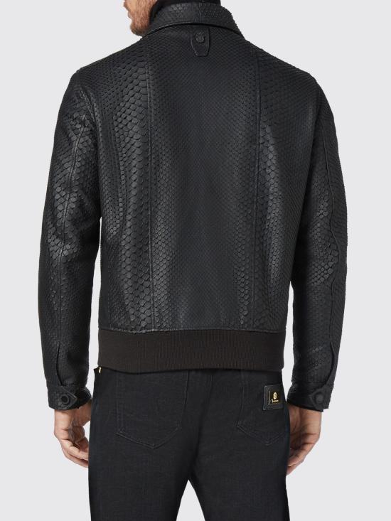 26SS 빌리어네어 가죽 자켓 O19CMLB0951BLE003P 0202 Black - BILLIONAIRE