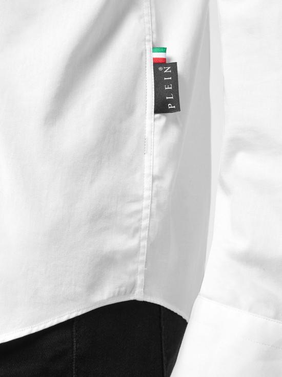 26SS 필립 플레인 긴팔 셔츠 FABCMRP1803PTE003N 01 White - PHILIPP PLEIN