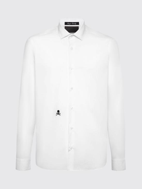 26SS 필립 플레인 긴팔 셔츠 FABCMRP1803PTE003N 01 White - PHILIPP PLEIN