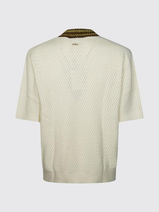 26SS 드롤드무슈 폴로 티셔츠 KPO206CO292 OW Blush Pink - DROLE DE MONSIEUR
