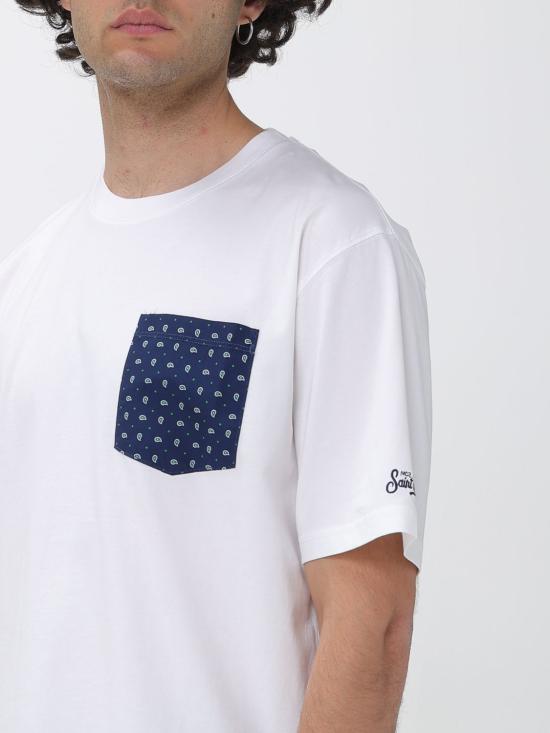 26SS 세인트바쓰 반팔 티셔츠 BLA0001 00708L White - MC2 SAINT BARTH