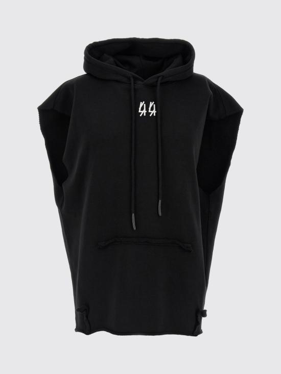 26SS 44레이블 후드 티셔츠 B0030578FA580 P767 Black - 44 LABEL